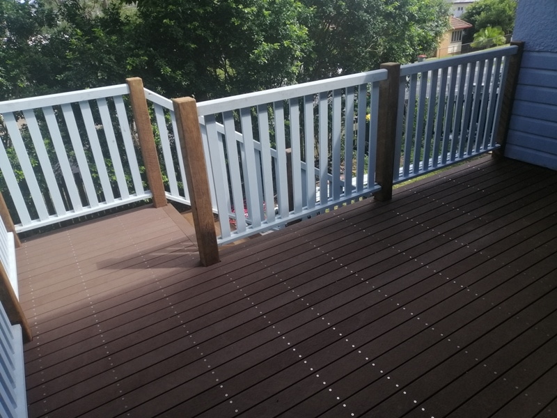 timber deck and stairs